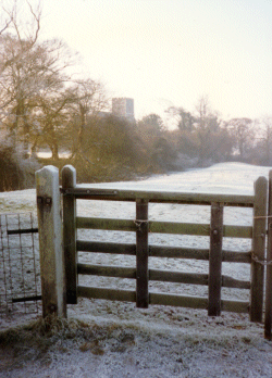  'All Saints Church' from the village path